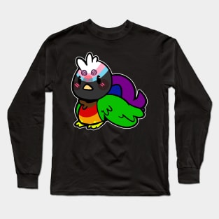 pride birb- Progress Flag Variant Long Sleeve T-Shirt